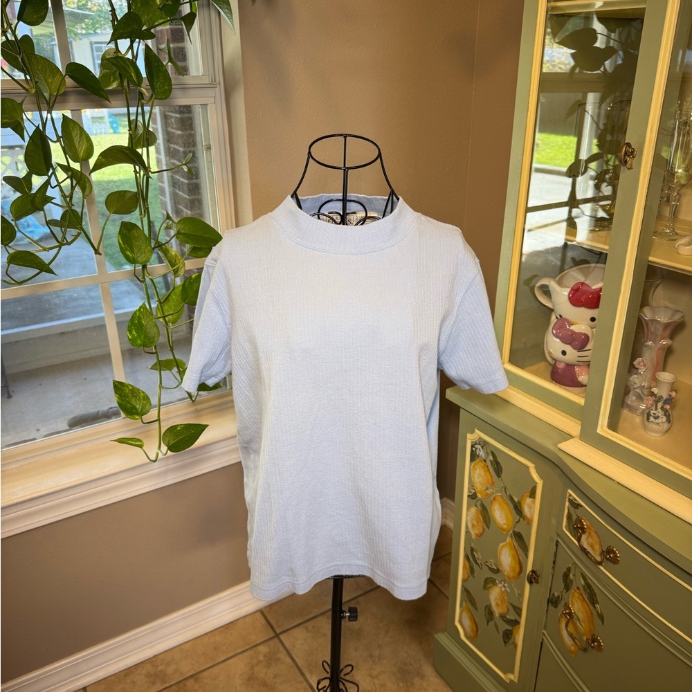 Basic Editions Light Blue Short Sleeve Tee
